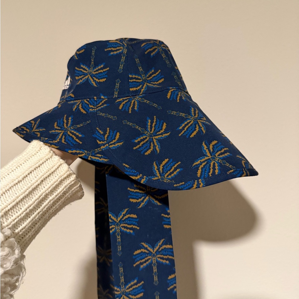 Adidas Farm Rio Navy and Gold Palm Tree Bucket Hat - Picture 2 of 4